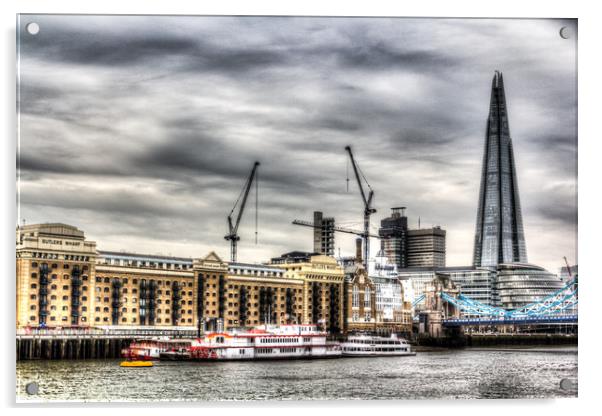 River Thames View Acrylic by David Pyatt