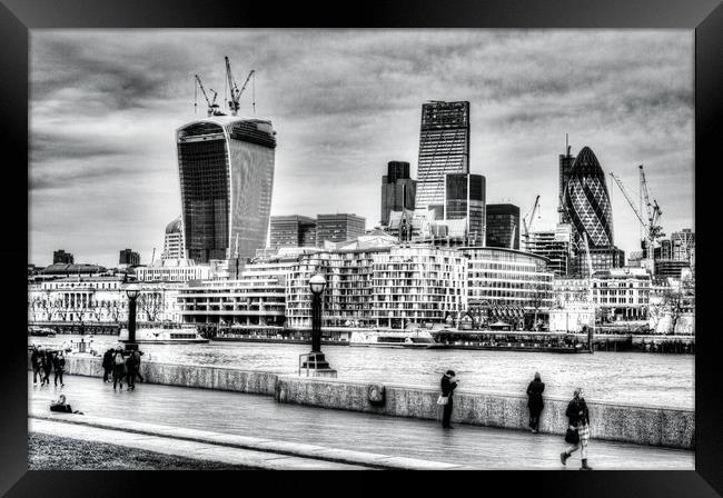 City of London Framed Print by David Pyatt