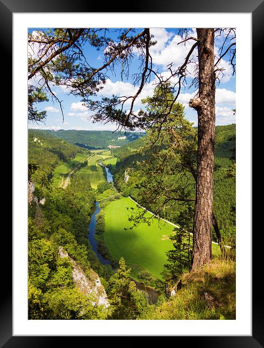 Donautal Danube valley Germany Framed Mounted Print by Matthias Hauser