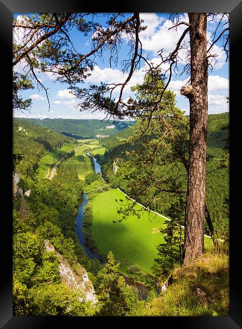 Donautal Danube valley Germany Framed Print by Matthias Hauser