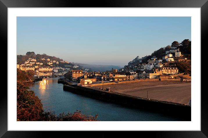 Early morning at Looe Cornwall Framed Mounted Print by Rosie Spooner
