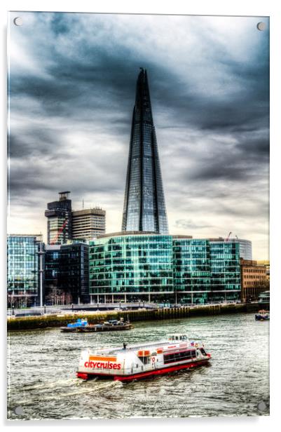 The River Thames Acrylic by David Pyatt