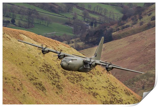 RAF Hercules low level sortie Print by Oxon Images