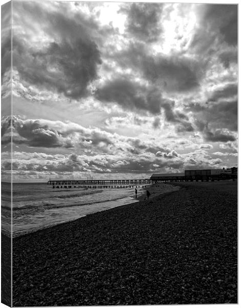 beside the seaside Canvas Print by chrissy woodhouse