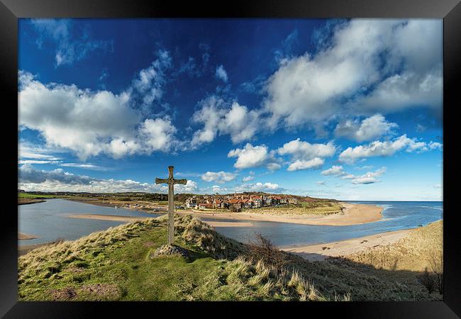 Alnmouth, St. Cuthberts Cross Framed Print by Paul Appleby