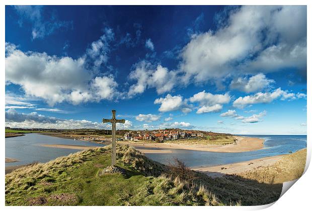 Alnmouth, St. Cuthberts Cross Print by Paul Appleby