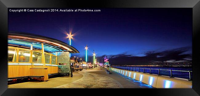 Redcar Esplanade Framed Print by Cass Castagnoli