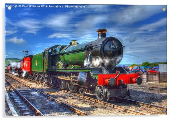 In The Railway Yard Acrylic by Paul Williams