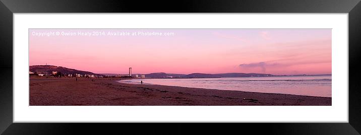 Pretty in pink Framed Mounted Print by Gwion Healy