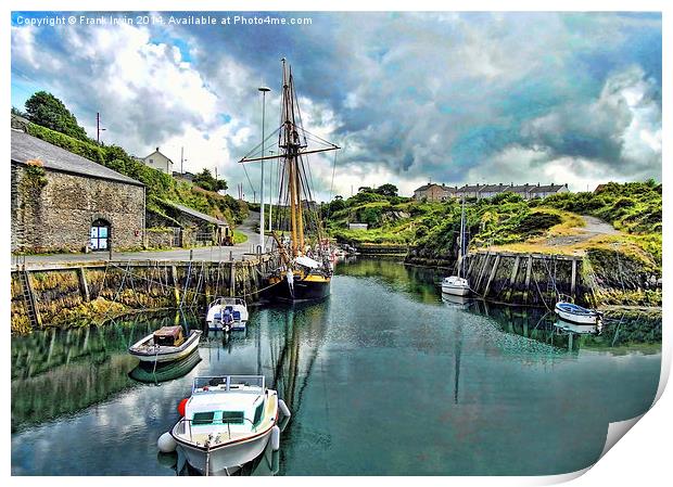 The Inner Amlwych Harbour, Anglsey, North Wales Print by Frank Irwin