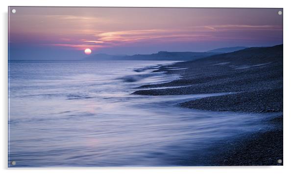 Norfolk Coast Sunrise Acrylic by Mike French