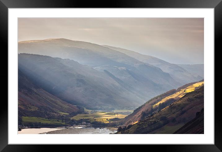 Sunburst at Tal y llyn Framed Mounted Print by Rory Trappe