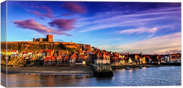 Whitby Harbour Canvas Print by Dave Hudspeth Landscape Photography