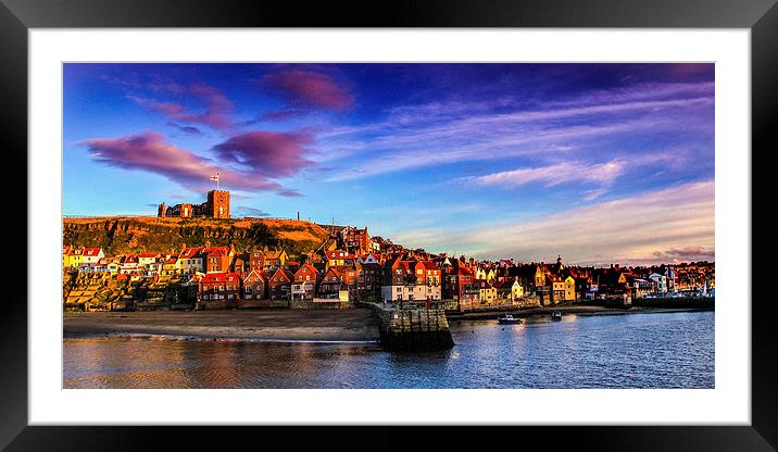 Whitby Harbour Framed Mounted Print by Dave Hudspeth Landscape Photography