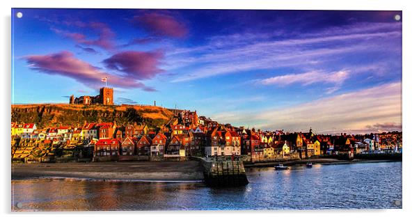 Whitby Harbour Acrylic by Dave Hudspeth Landscape Photography