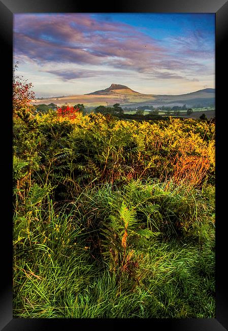 Roseberry Topping Framed Print by Dave Hudspeth Landscape Photography