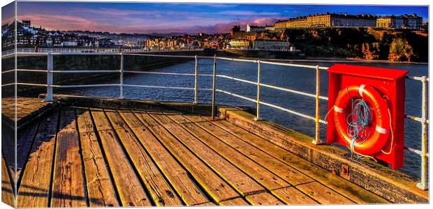 Whitby View Canvas Print by Dave Hudspeth Landscape Photography