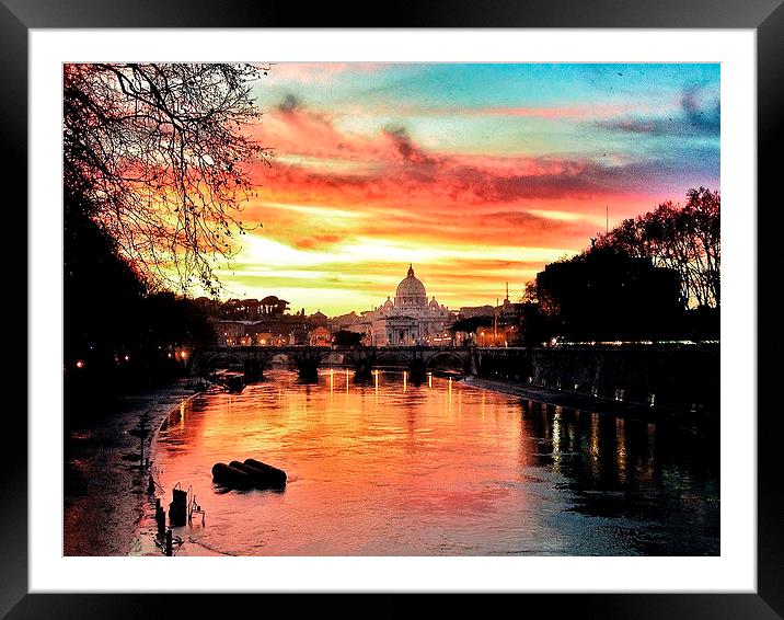 Vatican City Framed Mounted Print by Rachael Hood