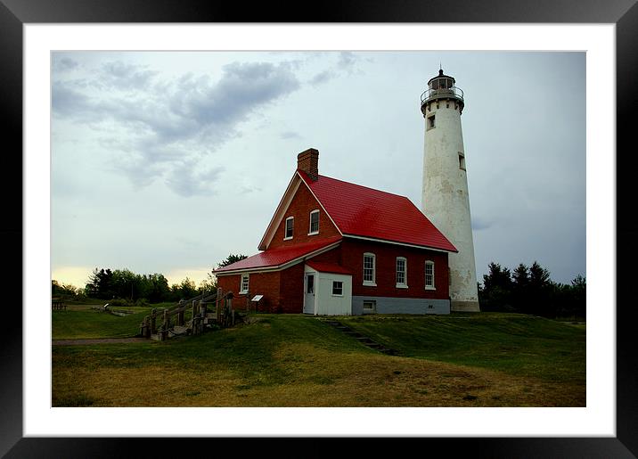 Tawas Point Lighthouse Framed Mounted Print by Ian Pettman