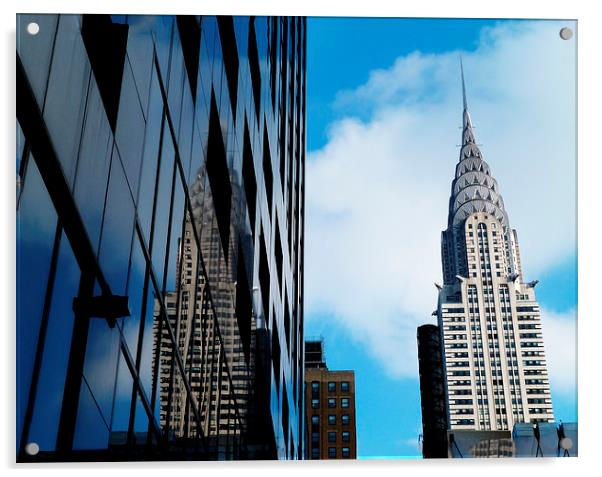 Chrysler Building New York Acrylic by Lynn hanlon