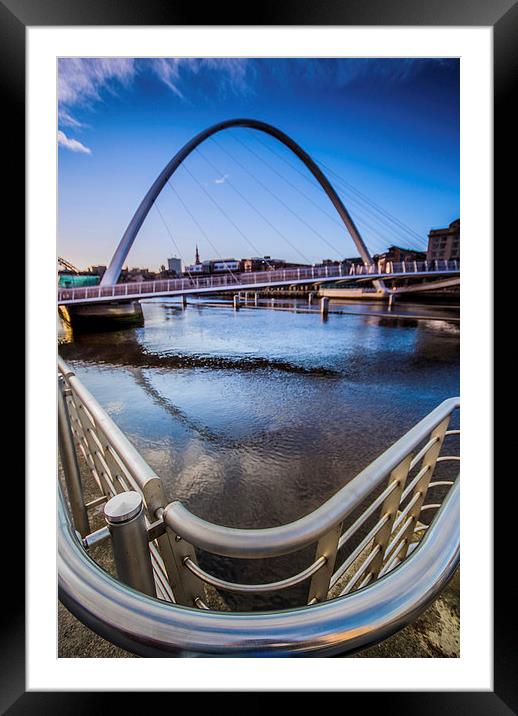 The Millennium Bridge Framed Mounted Print by Dave Hudspeth Landscape Photography