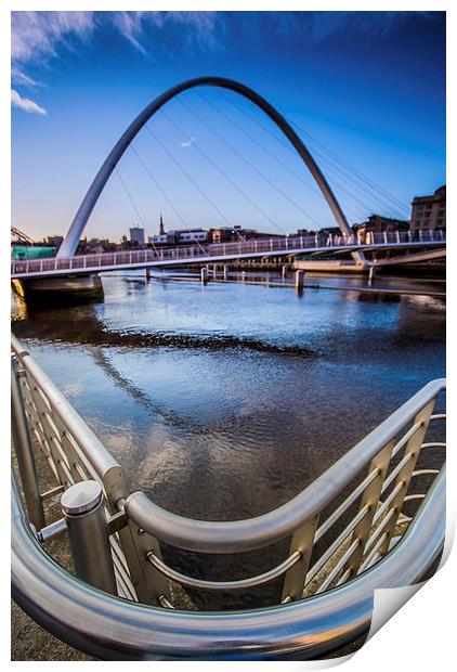 The Millennium Bridge Print by Dave Hudspeth Landscape Photography