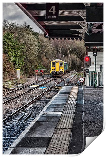 The Train Now Arriving At Print by Steve Purnell