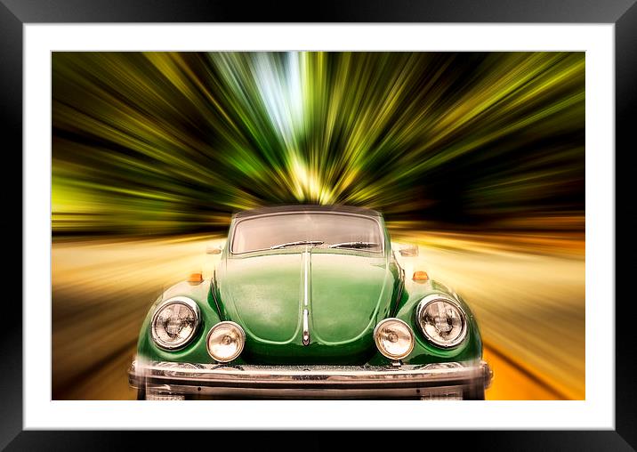 Beetle Framed Mounted Print by Guido Parmiggiani