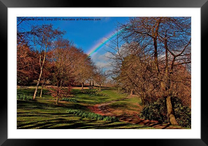 Somewhere Over The Rainbow Framed Mounted Print by Trevor Camp