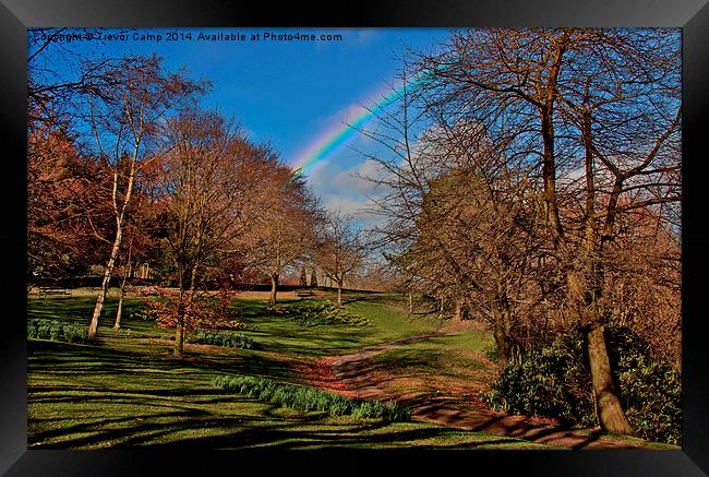 Somewhere Over The Rainbow Framed Print by Trevor Camp