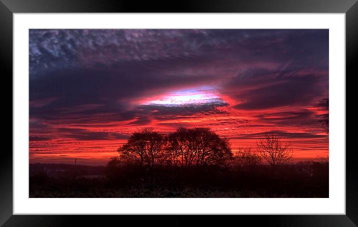 Frindsbury Sunrise Framed Mounted Print by Richard Cruttwell