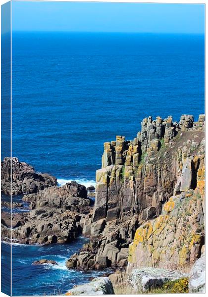 Lands End Canvas Print by Richard Cruttwell