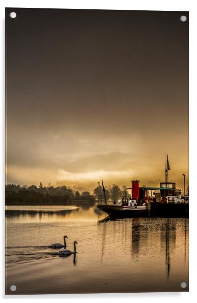Glenridding Dawn, Cumbria Acrylic by Dave Hudspeth Landscape Photography