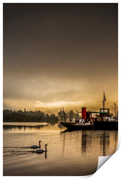 Glenridding Dawn, Cumbria Print by Dave Hudspeth Landscape Photography