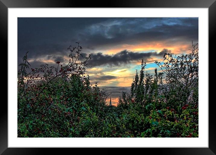 Dramatic Sky Framed Mounted Print by Richard Cruttwell