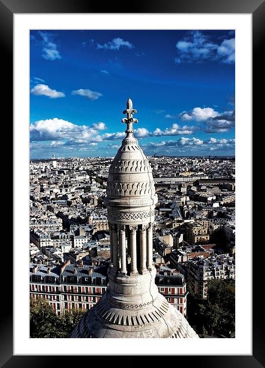 Paris Cityscape Framed Mounted Print by Richard Cruttwell