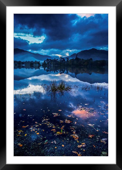 Blue Morning Framed Mounted Print by Dave Hudspeth Landscape Photography