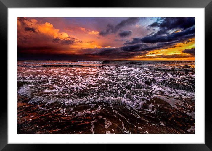 The North Sea Framed Mounted Print by Dave Hudspeth Landscape Photography