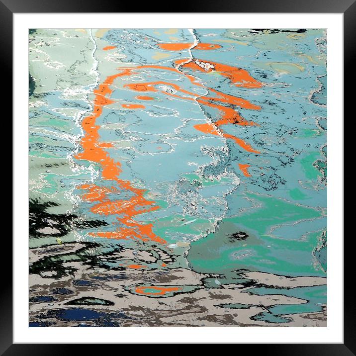 reflections of a boy (abstract) Framed Mounted Print by Heather Newton