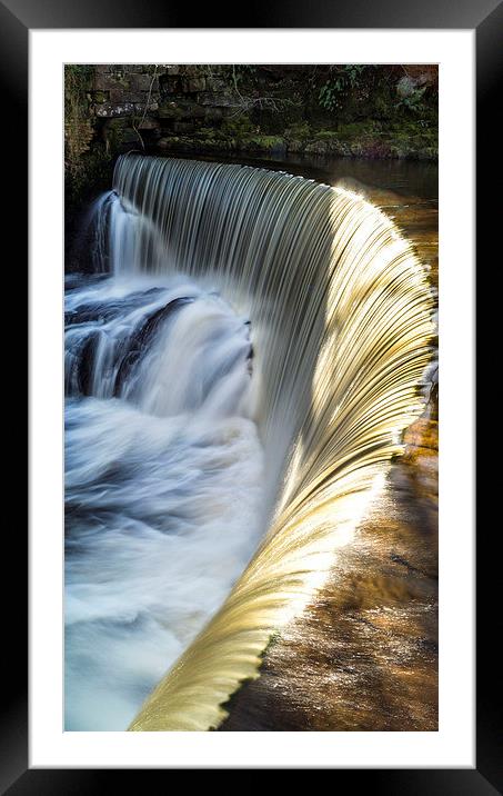 Caldermill Falls,Lochwinnoch Framed Mounted Print by Geo Harris