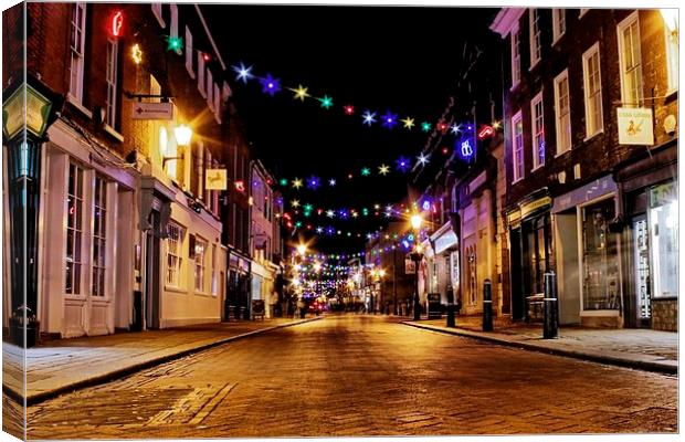 Rochester at Night Canvas Print by Richard Cruttwell