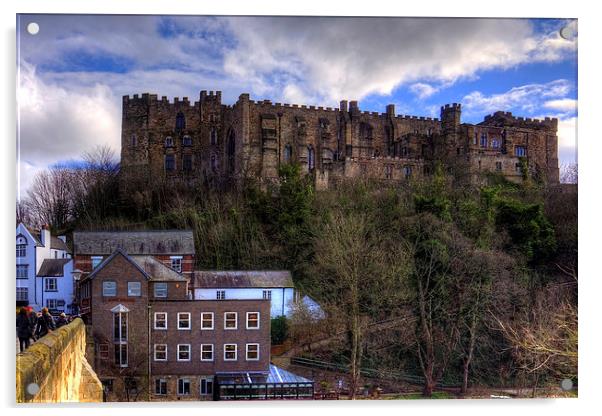 Durham Castle Acrylic by Tom Gomez