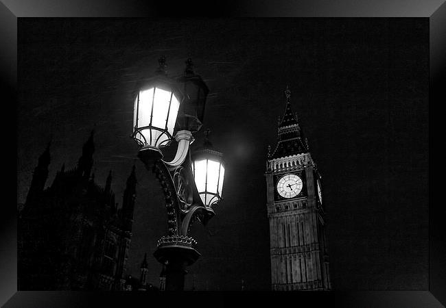 Westminster at Night Framed Print by Richard Cruttwell