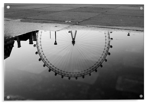 London Eye Reflection Acrylic by Richard Cruttwell