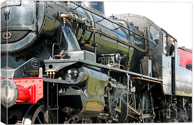The Beast Of Steam Canvas Print by philip milner