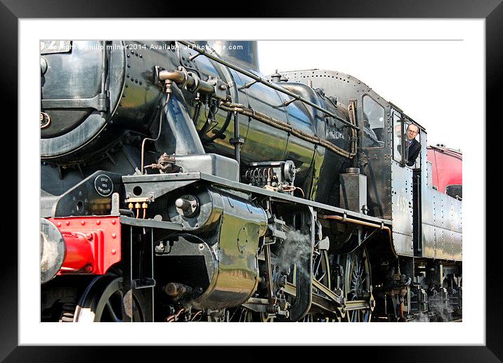 The Beast Of Steam Framed Mounted Print by philip milner