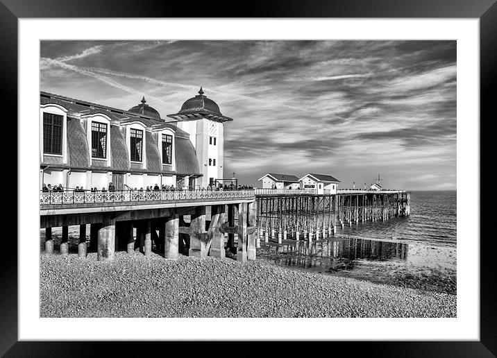 The Pier and Pavillion in Penarth Framed Mounted Print by Becky Dix