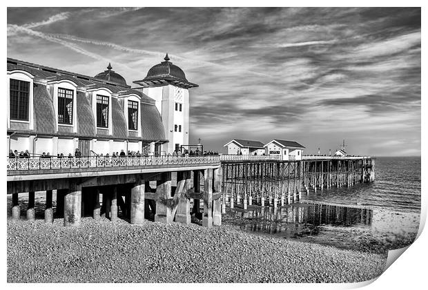 The Pier and Pavillion in Penarth Print by Becky Dix