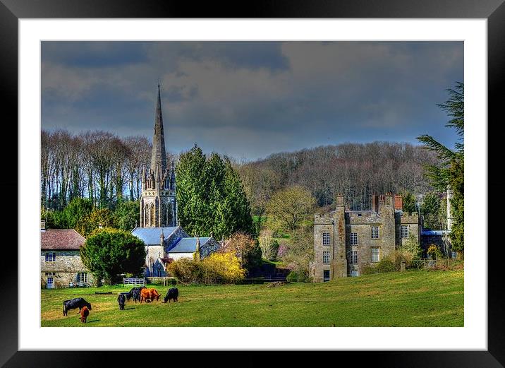 place near tisbury.... hdr Framed Mounted Print by nick wastie