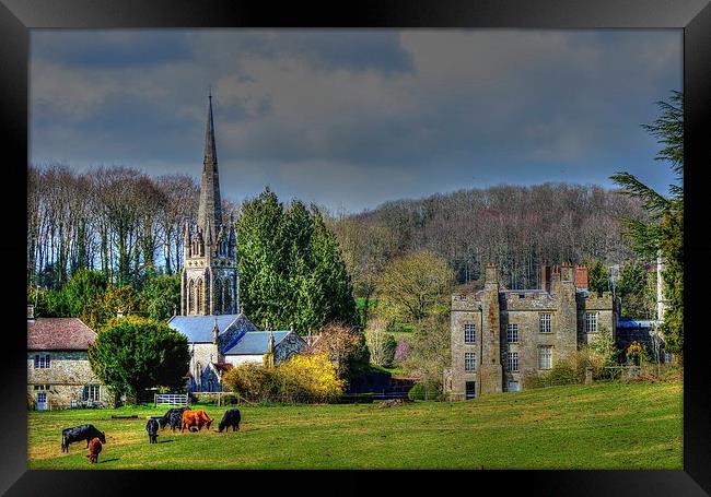place near tisbury.... hdr Framed Print by nick wastie